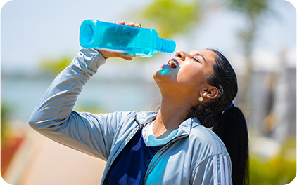 Vague de chaleur et hydratation